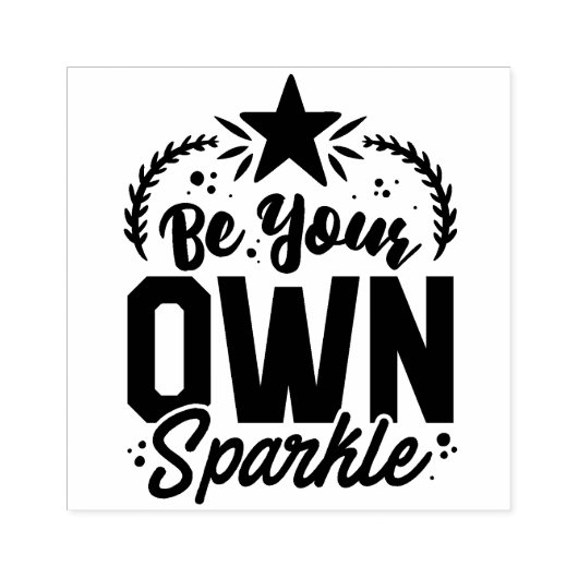 Typografie Gummistempel (Prägung)