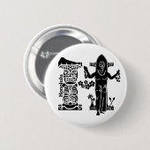 Typografie H (Honolulu: USA) Button (Vorne & Hinten)