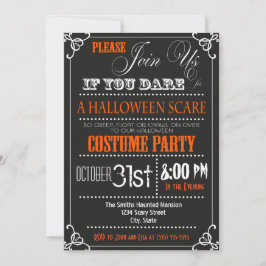 Typografie Halloween-Party Einladung