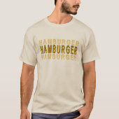 Typografie-Hamburger T-Shirt (Vorderseite)