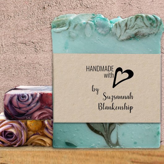 Typografie Handmade Individuelle Name Herz Kontur Gummistempel