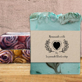 Typografie hausgemachte Dots Herz Custom Kautschuk Gummistempel