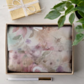 Typografie Herbstlaube und Blume Aquarell Seidenpapier (Geschenk)