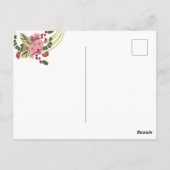 Typografie-Herzen Speichern Sie die Daten-Foto-Pos Postkarte (Rückseite)