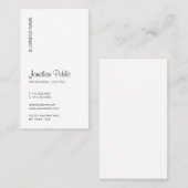 Typografie Hochladen Ihres Logos Vertical Modern Visitenkarte (Vorne/Hinten)