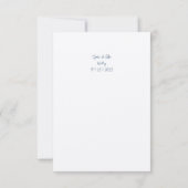 Typografie Hochzeit Einladung (Rückseite)