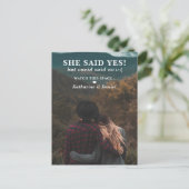 Typografie Hochzeitspause Save the Date Ankündigungspostkarte (Stehend Vorderseite)