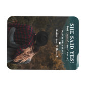 Typografie Hochzeitspause Save the Date Magnet (Horizontal)