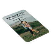 Typografie Hochzeitspause Save the Date Magnet (Rechte Seite)