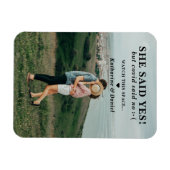 Typografie Hochzeitspause Save the Date Magnet (Horizontal)