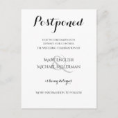 Typografie - Hochzeitsperre Postkarte (Vorderseite)