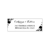 Typografie-Hochzeitsstiftung-Rücksendeadresse Permastempel (Design)