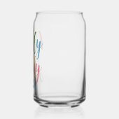 Typografie Holly Jolly Weihnachtsschmuck Name Dosenglas (Links)