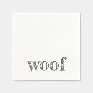 Typografie-Hundeliebhaber neue Bellpfoten für Haus Serviette