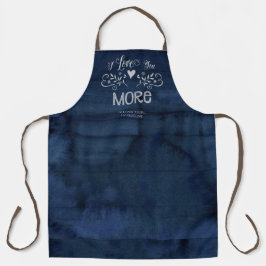 Typografie I Liebe You More Farmhouse Russeavy Schürze