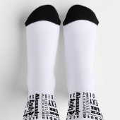 Typografie - Ihr Name oder Ihr Zitat - Alphabet Socken (Oben)
