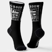 Typografie - Ihr Name oder Ihre Kostprobe Socken (Gewinkelt)