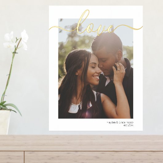 Typografie Ihrer Personalisierten Liebe in Foto un Foliendrucke (In Situ (Eingangstisch))