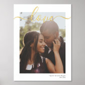 Typografie Ihrer Personalisierten Liebe in Foto un Foliendrucke (Vorderseite)