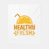 Typografie-Illustration-Logo-Kunstwerk Fleecedecke (Vorderseite)