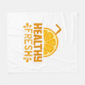 Typografie-Illustration-Logo-Kunstwerk Fleecedecke (Vorderseite (Horizontal))
