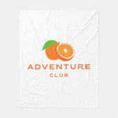 Typografie Illustration Logo Kunstwerk Fleecedecke (Vorderseite)