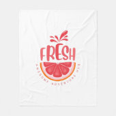 Typografie Illustration Logo Kunstwerk Fleecedecke (Vorderseite)