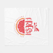 Typografie Illustration Logo Kunstwerk Fleecedecke (Vorderseite (Horizontal))