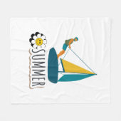Typografie Illustration Logo Kunstwerk Fleecedecke (Vorderseite (Horizontal))