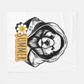 Typografie Illustration Logo Kunstwerk Fleecedecke (Vorderseite (Horizontal))