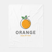 Typografie Illustration Logo Kunstwerk Fleecedecke (Vorderseite)