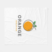 Typografie Illustration Logo Kunstwerk Fleecedecke (Vorderseite (Horizontal))