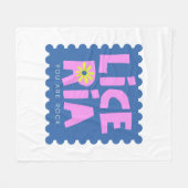 Typografie-Illustration-Logo-Kunstwerk Fleecedecke (Vorderseite (Horizontal))
