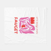 Typografie Illustration Logo Kunstwerk Fleecedecke (Vorderseite (Horizontal))