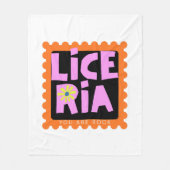 Typografie Illustration Logo Kunstwerk Fleecedecke (Vorderseite)
