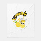 Typografie Illustration Logo Kunstwerk Fleecedecke (Vorderseite)