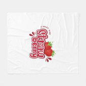Typografie-Illustrations-Logo-Kunstwerk Fleecedecke (Vorderseite (Horizontal))
