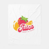 Typografie-Illustrations-Logo-Kunstwerk Fleecedecke (Vorderseite)