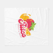 Typografie-Illustrations-Logo-Kunstwerk Fleecedecke (Vorderseite (Horizontal))