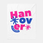 Typografie-Illustrations-Logo-Kunstwerk Fleecedecke (Vorderseite)