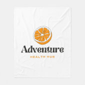 Typografie-Illustrations-Logo-Kunstwerk Fleecedecke (Vorderseite)