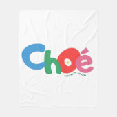 Typografie-Illustrations-Logo-Kunstwerk Fleecedecke (Vorderseite)