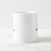 Typografie Illustrationskunstwerk Jumbo-Tasse (Vorderseite)
