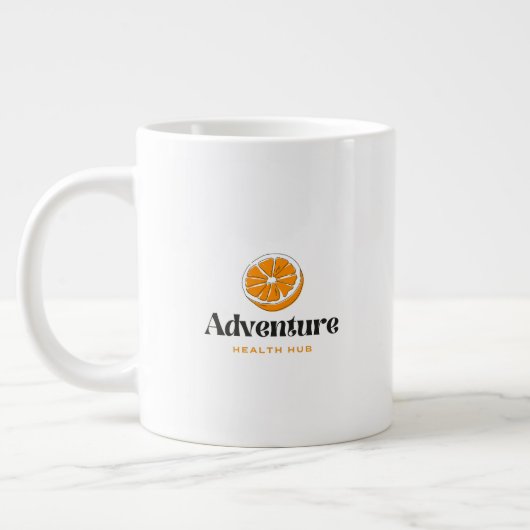 Typografie Illustrationskunstwerk Jumbo-Tasse (Links)