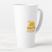 Typografie-Illustrationskunstwerk Milchtasse (Rechte Ecke)