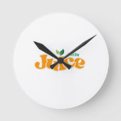 Typografie Illustrationskunstwerk Runde Wanduhr (Vorderseite)