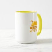 Typografie-Illustrationskunstwerk Tasse (VorderseiteRechts)