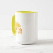 Typografie-Illustrationskunstwerk Tasse (Vorderseite Links)