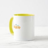 Typografie-Illustrationskunstwerk Tasse (Vorderseite Links)