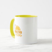 Typografie Illustrationskunstwerk Tasse (Vorderseite Links)